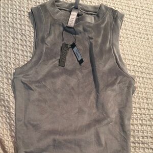 Skims Gray Sleeveless Top